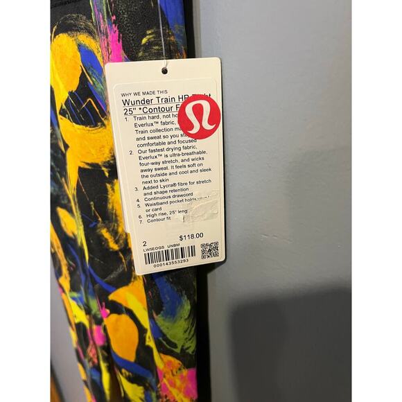 NWT lululemon Wunder Train HR 25" Pant - Women's Size 2 - Picture 5 of 9